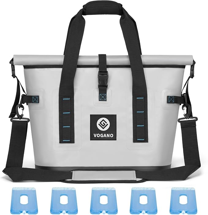 40 Can Soft Cooler Bag - Insulated Leak-Proof Large Cooler Bag with Roll-Top Waterproof Seal | Portable Ice Chest for Camping, Beach, Travel, Picnics | 24HR Cold Retention