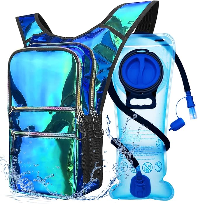 Hydration Backpack Pack, Water Backpack 20L Included 2L Hydration Bladder, Festival Essential - Rave Hydration Pack Hydropack for Hiking, Running, Biking, Festival Gear
