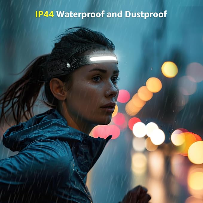 Lepro Bundle - 1000LM Battery Powered LED Camping Lantern & 2 Packs 230°COB Wide Beam & Adjustable Spotlight, Waterproof Headlamp