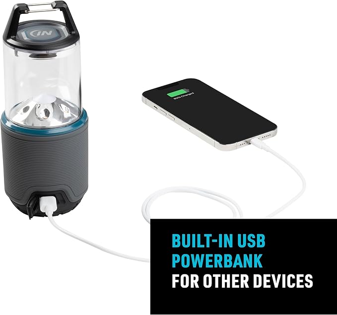 Nite Ize Radiant RL3 PowerSwitch Rechargeable Lantern - LED Lantern Perfect for Camping Gear & Emergency Kits - Rechargeable with Power Bank