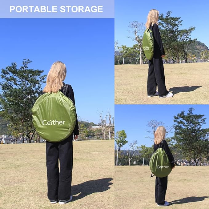 Privacy Shower Tent, Pop up Portable Camping Tent, Outdoor Toilet Changing Dressing Room, Instant Privacy Shelter for Picnic Waterproof Bathroom