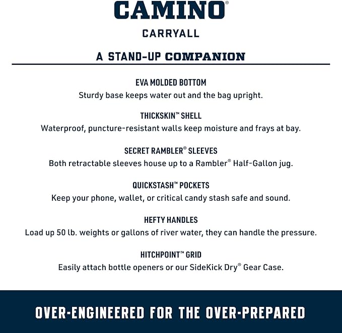 YETI Camino 35 Carryall with Internal Dividers, All-Purpose Utility, Boat and Beach Tote Bag, Durable, Waterproof