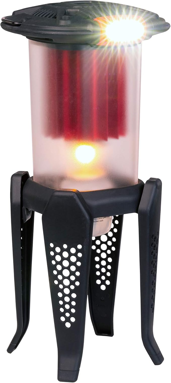 Thermoelectric Oil Lantern; Converts Heat into Electricity to Power Bright LED Lights. For Camping, Power Outages, Reading and Hiking