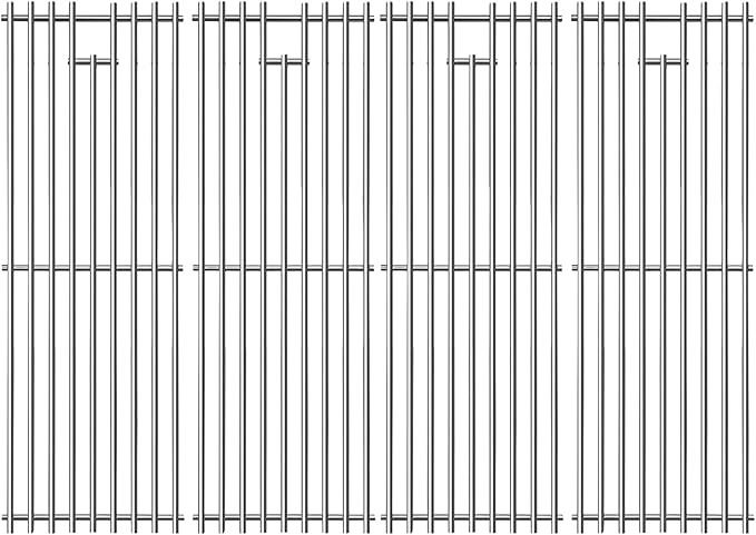 19-3/4" Stainless Steel 4 Cooking Grates Replacement Parts for Chargriller 2121, 2123, 2222, 2828, 3001, 3008, 3030, 3072, 3232, 3725, 4000, 4001, 4008, 4208, 5050, 5252 King Griller 3008, 5252 Grill