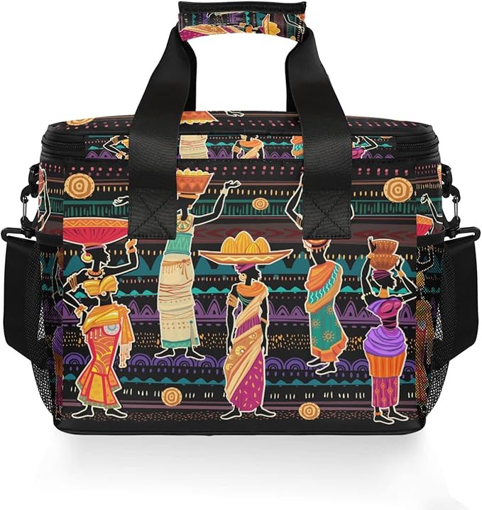 Cooler Bag Insulated Picnic Bag Large Lunch Box Reusable Tote Bag Soft Sided Portable Beach Cooler Grocery Camping