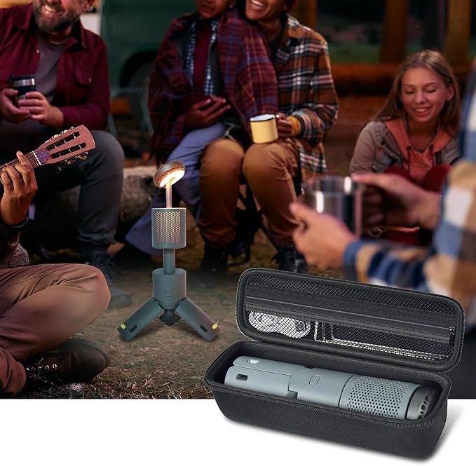 Boobowl Case Compatible with BYSOU/for AsFrost/for SupeDesk/ for Outask Camping Light Telescopic and Collapsible Night Mobile Lighting Battery, Outdoor Camping Lantern Bag (Box Only) (Black)