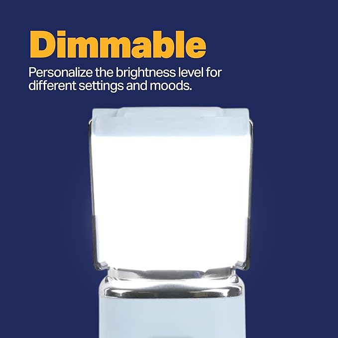 LUXPRO LP189 Mini Lantern - USB-C Rechargeable Camping Light - with 4 Lighting Modes - Dimmable LED Portable Lantern for Hiking & Emergency - Handy Compact Design - Blue