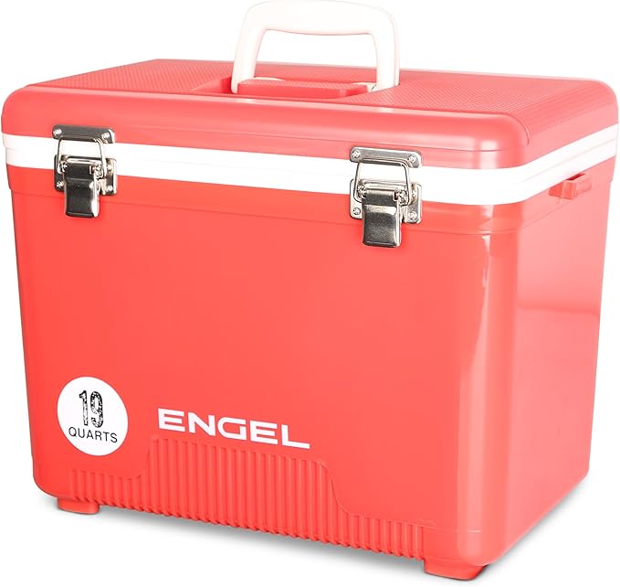 Engel 19qt Leak-Proof, Air Tight, Drybox Cooler and Small Hard Shell Lunchbox for Men and Women