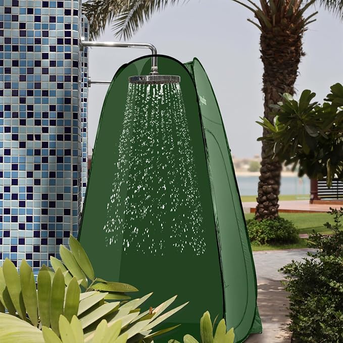 ROPODA Pop Up Tent 83inches x 48inches x 48inches, Upgrade Privacy Tent, Porta-Potty Tent Includes 1 Removable Bottom, 8 Stakes, 1 Removable Rain Cover, 1 Carrying Bag