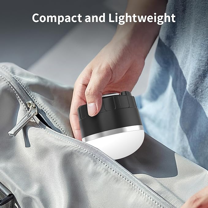 RGB LED Camping Lights Rechargeable - Tent Light with 13 Lighting Modes & Power Bank, IP65 Ultra Waterproof Dustproof Tent Lantern, Portable Tent Lights for Camping Hiking Fishing Emergency Outage