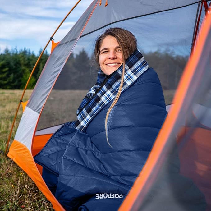 Flannel Sleeping Bag 0 Degree Cold Weather for Adults XXL Sleeping Bag 4 Season Big and Tall with Compression Sack