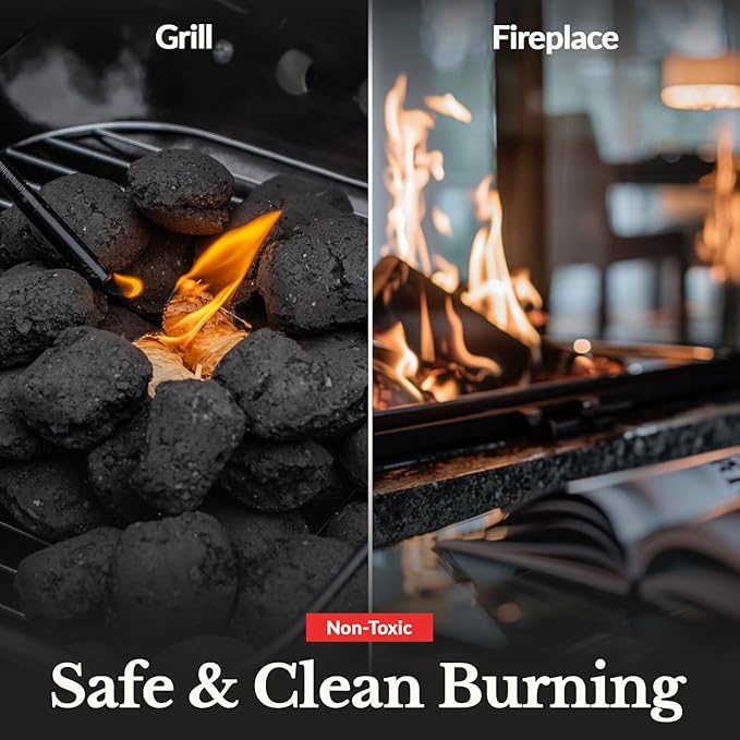 Fire Starter 100 pcs - Natural Fire Starters for Indoor & Outdoor, Firestarter for Wood Stove, Fireplace Campfires, Chimney, Grill, Pit, BBQ