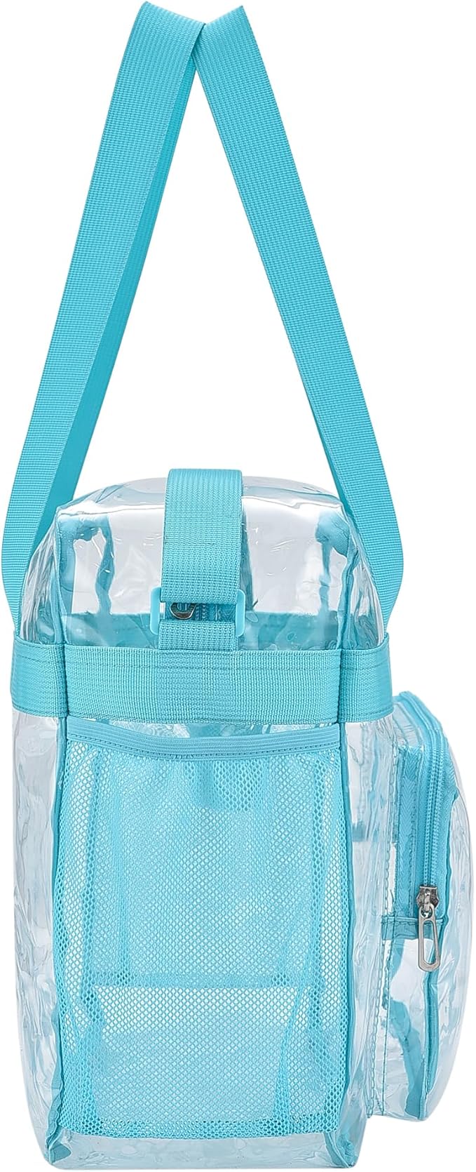 USPECLARE Clear Tote Stadium Approved, Security Travel & Gym Clear Bag for Work Sports Games Concerts
