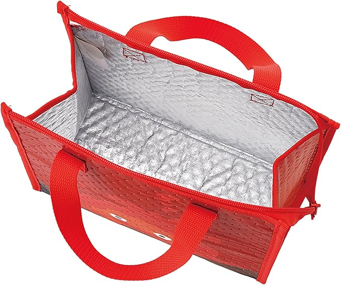 Skater Studio Ghibli Howl's Moving Castle Thermal Insulated Lunch Bag with Zip Closure - Calcifer