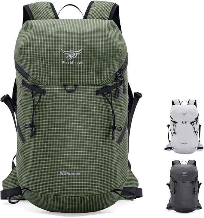 15L Hydration Backpack with 2L Water Bladder - Lightweight Running Vest for Men, Hiking Backpack Trail Running Pack for Cycling, Hiking, Outdoor Sports (3 Colors)