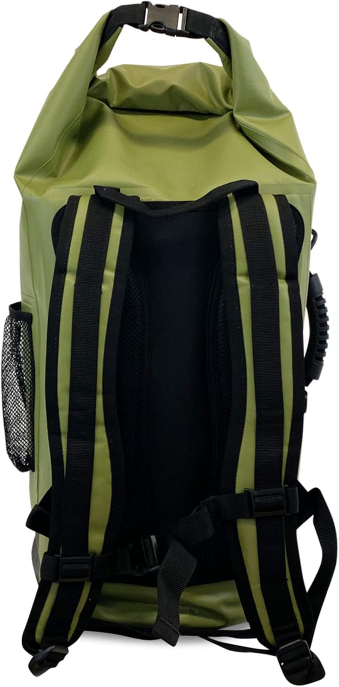Malo'o 45L Waterproof Heavy Duty Backpack Dry Bags for Kayaking, Camping, Fishing, Hiking Daypack - Beach Accessories, Boat accessories, and Travel Gear - Fishing Rod Case Straps