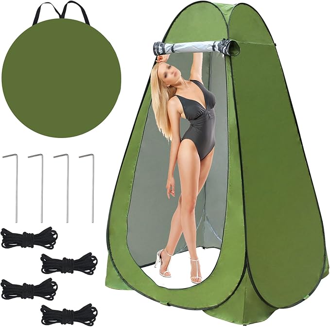 Pop Up Privacy Tent Shower Tent Changing Tent Portable Outdoor Camping Bathroom Toilet Tent Changing Dressing Room Privacy Shelters Room for Hiking and Beach Sun Shelter Picnic Fishing- Waterproof