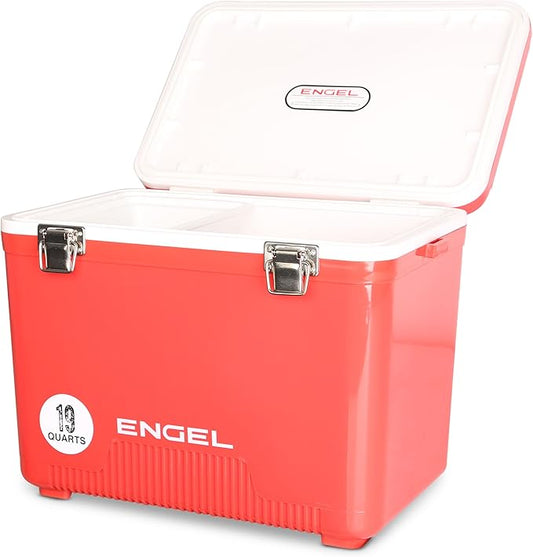 Engel 19qt Leak-Proof, Air Tight, Drybox Cooler and Small Hard Shell Lunchbox for Men and Women