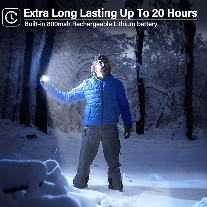 Rechargeable Camping Lights FLY2SKY 3Pcs Black Tent Lights Mini Flashlight Portable LED Camping Lantern Survival Gear Camping Accessories for Hiking Backpacking Fishing Hurricane Emergency Outage