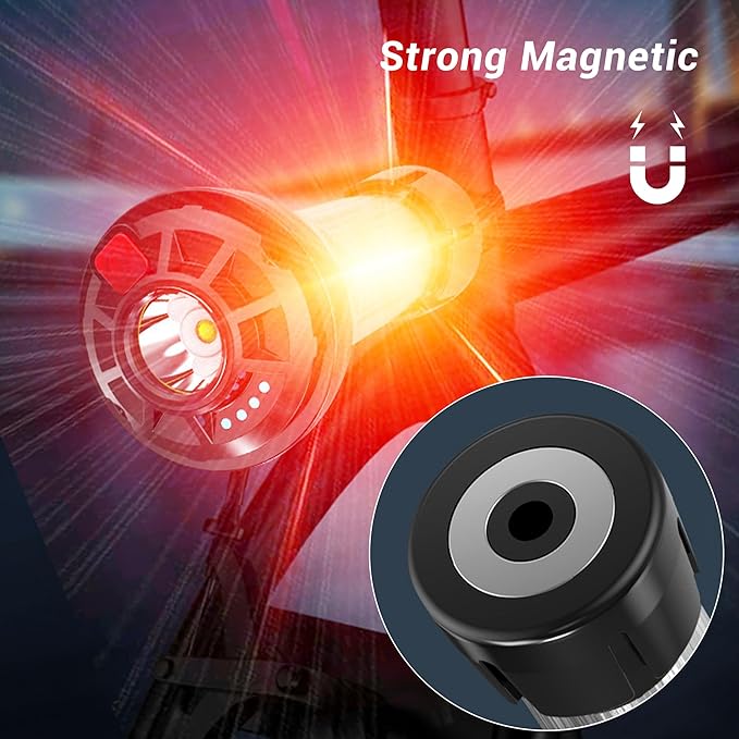 FZH Rechargeable Camping Lantern - 2200mAh Power Bank with Type-C Fast Charging , 100 Lumens Camp Lantern with 3 Light Modes, Stepless Dimming Suit for Emergencies, Camping, Hiking