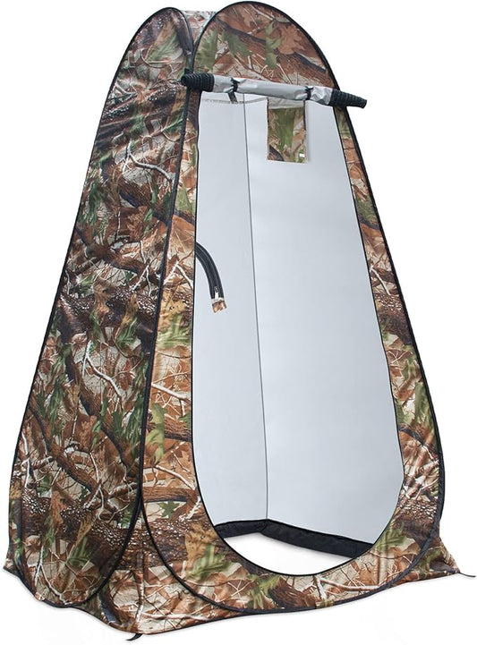 Anngrowy Pop Up Privacy Shower Tent - Portable Outdoor Camping Bathroom Toilet Changing Dressing Room - UPF40+ Waterproof