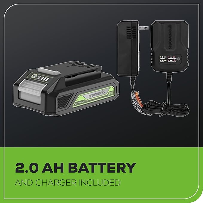 Greenworks 24V LED Handheld Spotlight with 765 Yard Distance, Cordless 3000 Lumen Work Light with 2Ah Battery and Charger