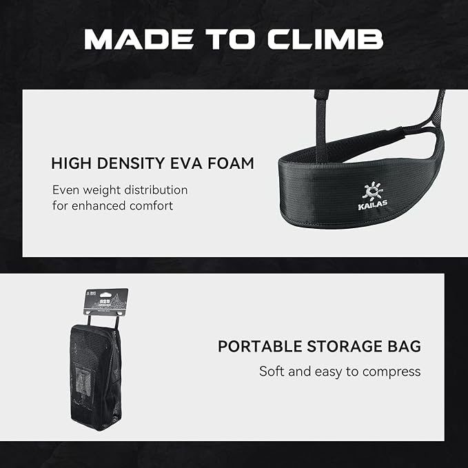 KAILAS Airo Rock Climbing Harness Men Mountaineering Tree Ice Climbing Women Half Body Safety Belt Rappelling