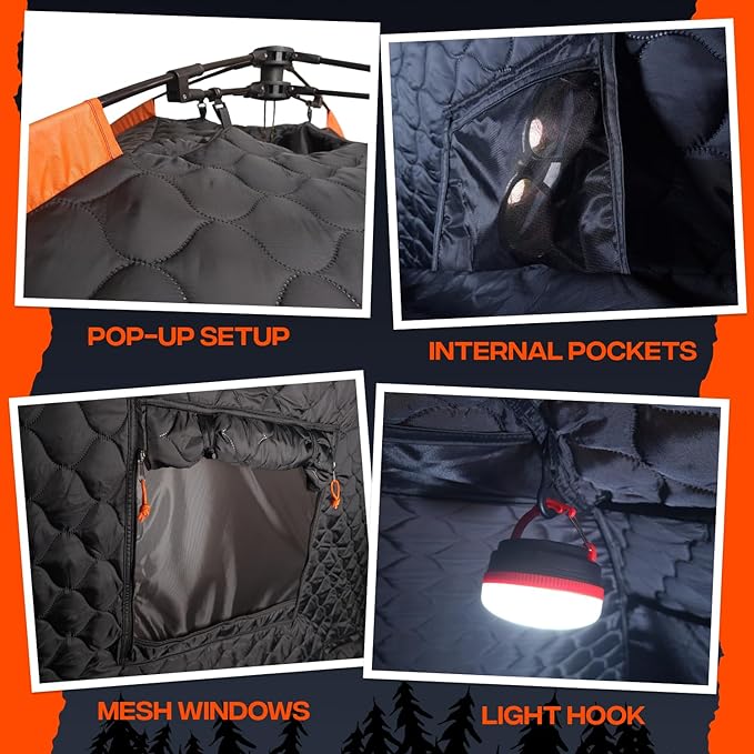 Crua Culla Maxx Temperature Regulating Inner Camping Tent – Interior Pop Up Tent Insulation Liner, Offers Blackout Coverage & Noise-Cancellation, Ideal for All Seasons
