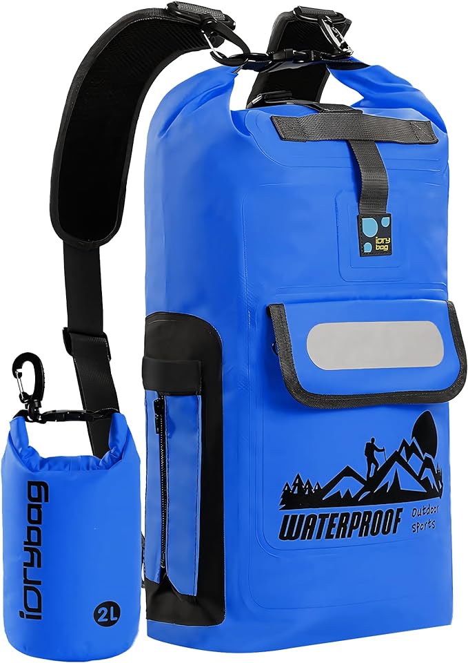 IDRYBAG Dry Bag Backpack Waterproof Floating 20L/30L/40L, Dry Bags Waterproof Backpack for Men, Dry Sack Waterproof Bag