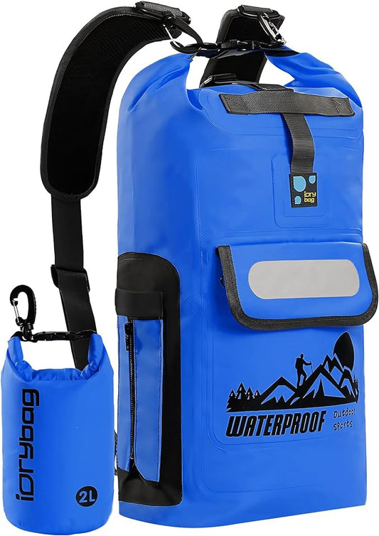 IDRYBAG Dry Bag Backpack Waterproof Floating 20L/30L/40L, Dry Bags Waterproof Backpack for Men, Dry Sack Waterproof Bag