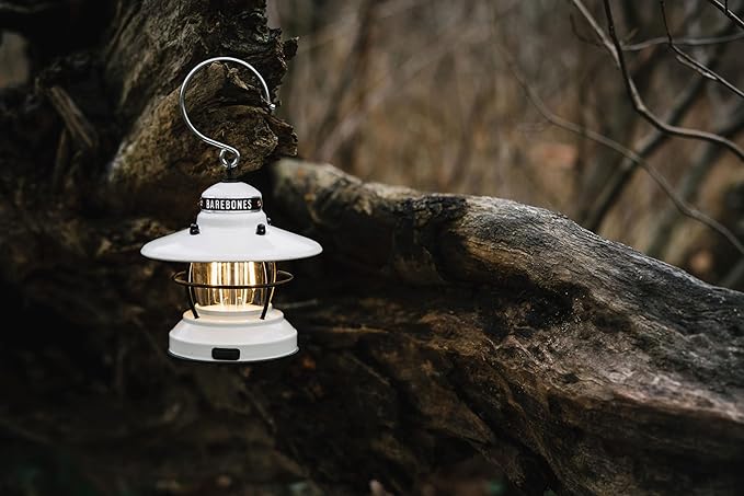 Barebones Edison Mini Vintage Adjustable LED Compact Outdoor Lantern - Essential Gear for Camping, Hiking, Fishing, Tents and Outdoor Adventures