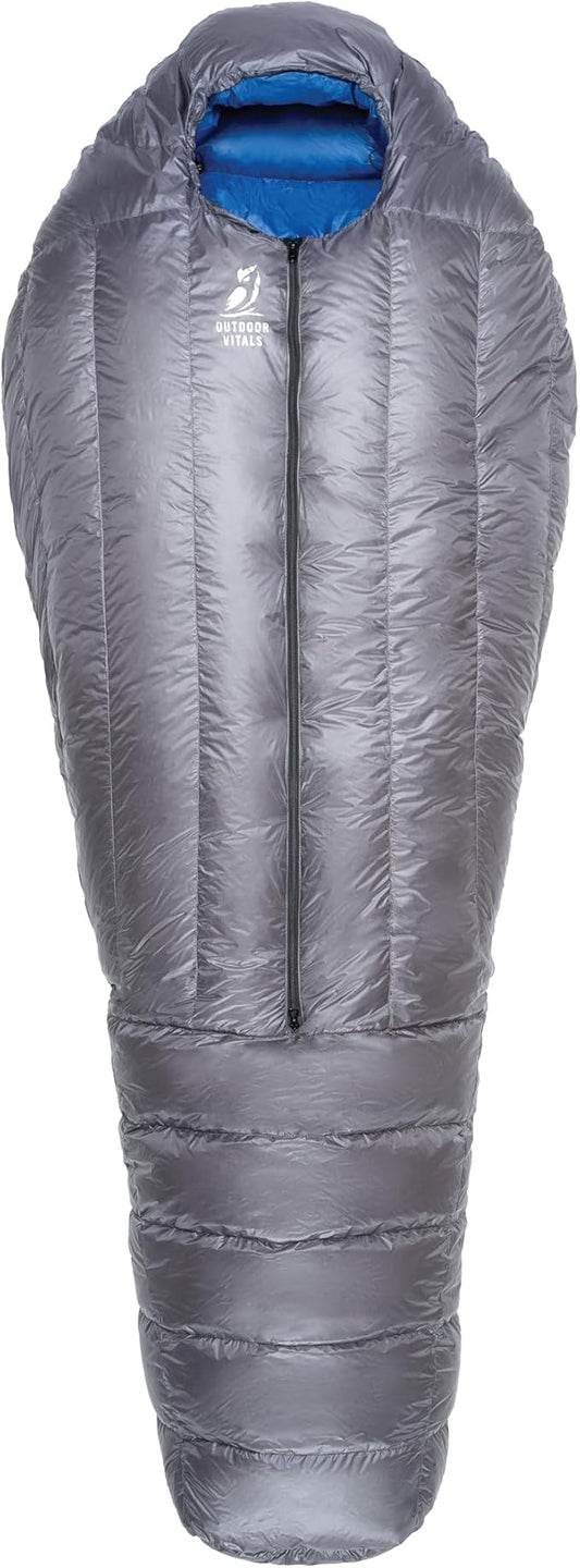 Summit Sleeping Bag 800+ Fill Power Starting Under 2lbs Ultralight Backpacking Mummy Down Sleeping Bag for Lightweight Hiking & Camping