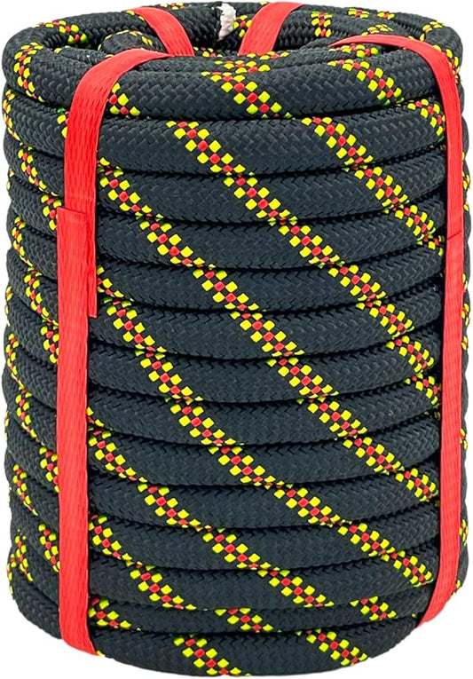 Arborist Rigging Rope Blue - 1/2 Inch Diameter 50 Ft - Heavy Duty Bull Rope for Arborist Climbing Nautical Swing Outdoor Adventures