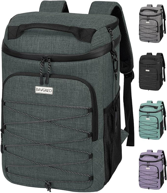 Cooler Backpack Insulated Leak Proof 30 Cans for Men Women,Waterproof Soft Cooler Bag，Lightweight Ice Chest Lunch Backpack for Beach Camping Picnic Travel Worksite Fishing