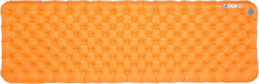 Big Agnes Zoom UL Insulated Sleeping Pad, Wide Long, Amber Glow, (25X78) - Ultralight, Compact, 3-Season Sleeping Pad for Backpacking
