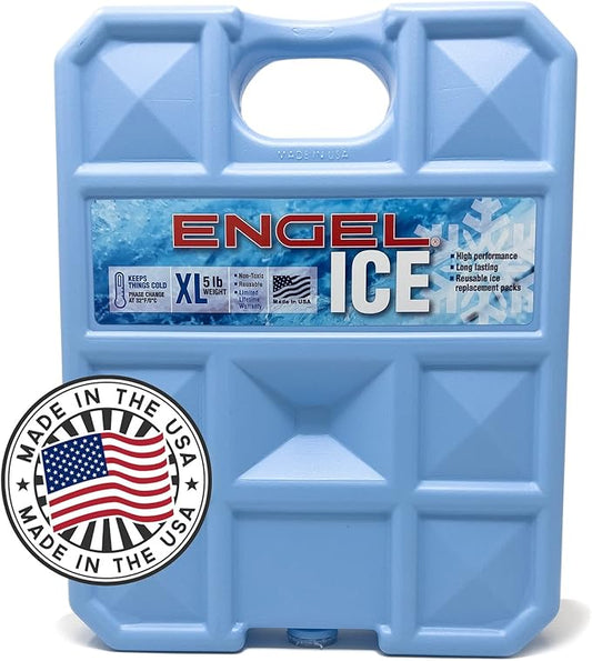 ENGEL 32°F Cooler & 5°F Freezer Packs - Made in The USA - Ice Packs for Boating, Fishing, Camping & Food Storage. The Perfect Non-Toxic Safe Replacement for Regular Ice or Dry Ice.