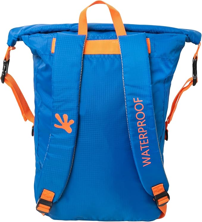 geckobrands Lightweight 30L Waterproof Backpack - Lightweight Watertight Outdoor Bag Hiking Traveling Light Water Activities