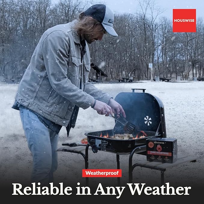 Fire Starter 100 pcs - Natural Fire Starters for Indoor & Outdoor, Firestarter for Wood Stove, Fireplace Campfires, Chimney, Grill, Pit, BBQ