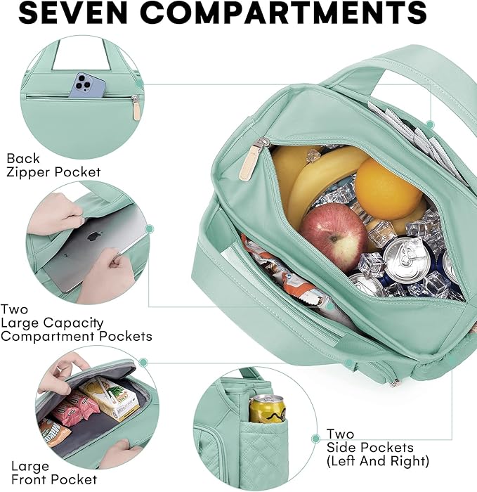 Artelaris Lunch Bag for Women, Insulated Lunch Box for Work,Large Leakproof Cooler lunch bag,Women's Lunch Tote Bag