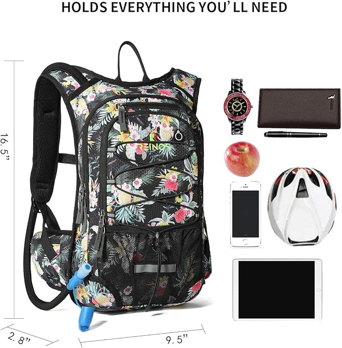 Hydration Pack Backpack with 3L Water Bladder for Men & Women, Hiking Daypack with Thermal Insulation | Running, Cycling, Camping, Skiing, Outdoor Activities