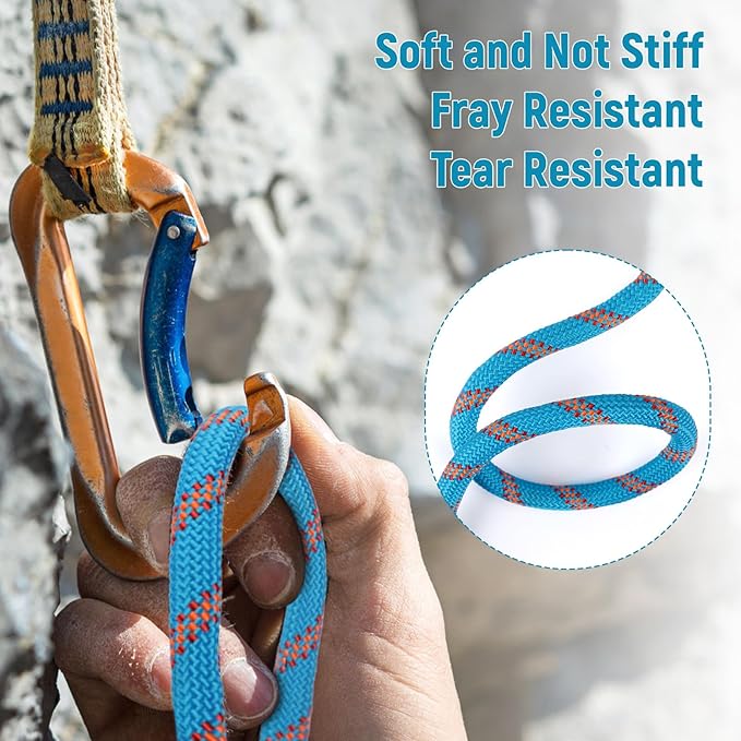 Arborist Rope Climbing Rope 48 Strands 1/2 Inch Tree Rope for Climbing Tree Swing Pulling Sailing