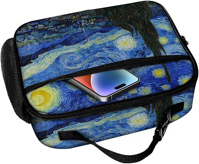 Van Gogh Lunch Bag Reusable Insulated Starry Night Lunch Box Keep Food Cooler Thermal Lunch Tote for Women Men