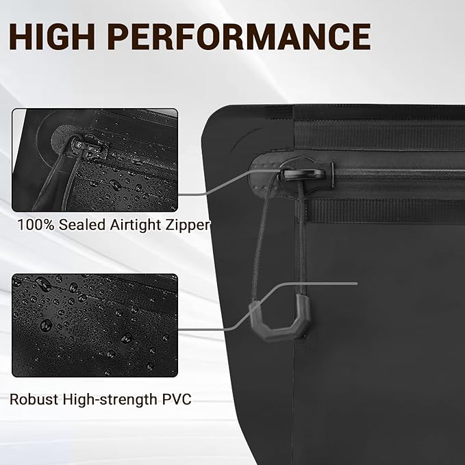 Waterproof Bag, Waterproof Shoulder Bag, Airtight Dry bag, Floating Waterproof Pouch with Adjustable Strap, Waterproof Bag for Kayaking, Swimming, Snorkeling, Boating