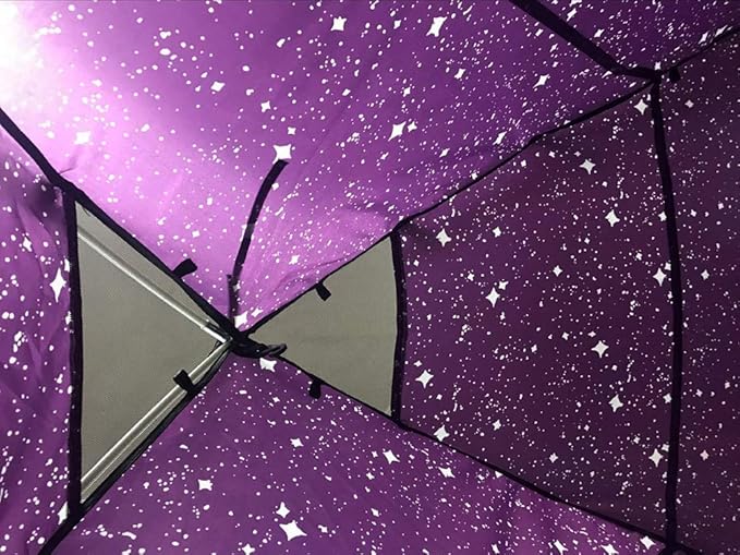 Laylala® Indoor Privacy and Play Tent on Bed Sleep Cozy in Drafty Room，Privacy Tent on Bed for Warm (Starlight,Purple)