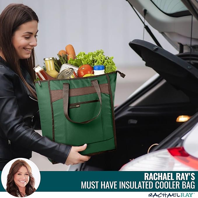 Rachael Ray Chillout Soft Sided Cooler Bag - Insulated, Leak Proof, Portable for Travel