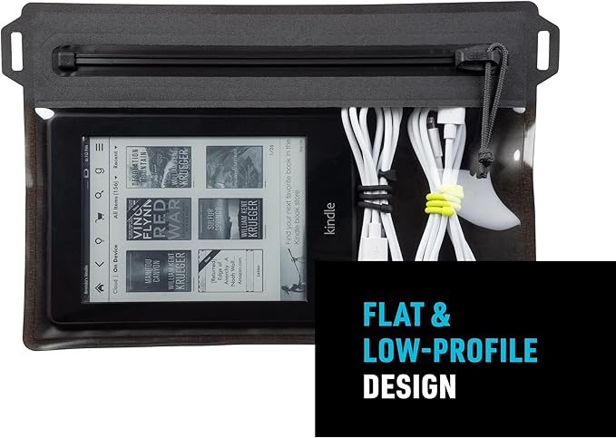 Nite Ize RunOff Waterproof Travel Pouch with TRU Zip - Dry Pouch for Phone & Travel Necessities - Touchscreen Friendly - Waterproof with Reliable Zipper - Medium, Charcoal