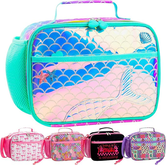 RLGPBON Kids Lunch Box,Insulated Lunch Bag for Girls,Lunch Bag Toddler Teen,School Daycare Cute Travel bags