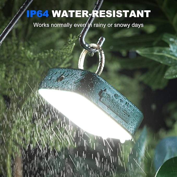 WUBEN F5 Camping Lantern Rechargeable, 5200mAh Portable Led Camping Lights, 500LM Camping Flashlight, LED Lantern for Power Outages Home, IP64 Waterproof Camping Essentials, Hurricane, Tent, Outdoor