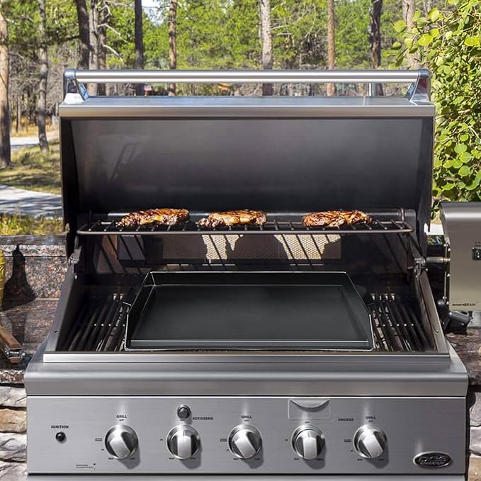 Universal Cast Iron Griddle 23" X 16",Pre-Seasoned Nonstick Coating Griddle Stove Top Griddle For All Gas Grills And 4 Burner Range Oven,Cast Iron Griddle For Stove Top With Extra High Sidewalls