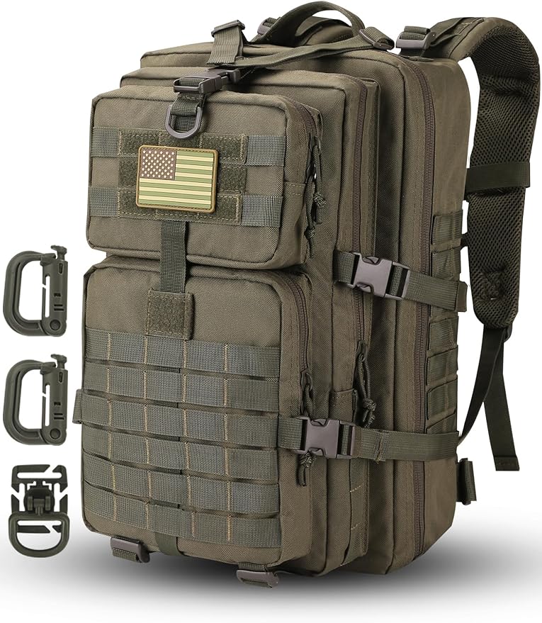 MOLLE Assault Pack, Tactical Backpack Military Army Camping Rucksack, 3-Day Pack
